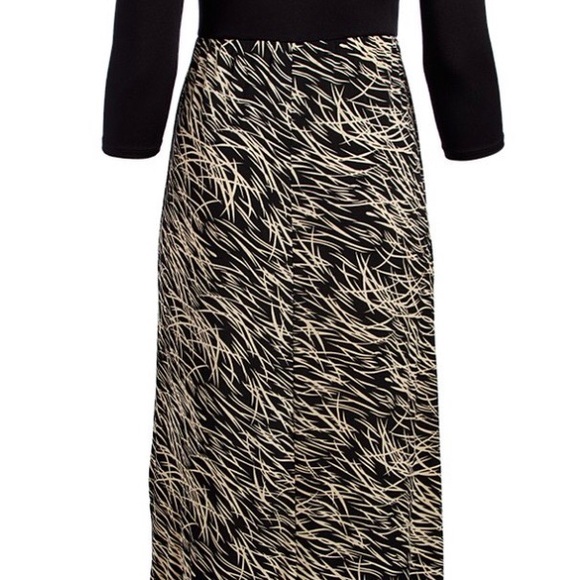 NWOT Black/Grass Maxi Dress 1X - Picture 2 of 6